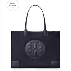 Tori Burch Navy..Small Ella Bag .. bag purchased June 6 , 2022 Bloomingdale’s